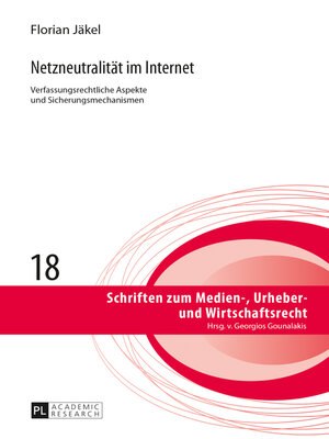 cover image of Netzneutralität im Internet